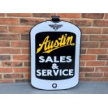 Enamel Austin Radiator Sales and Service Sign