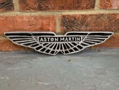 Small Cast Aluminium Aston Martin Emblem Sign