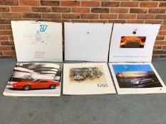 Six Porsche Calendars 1987/88/89 and 2000/01/02