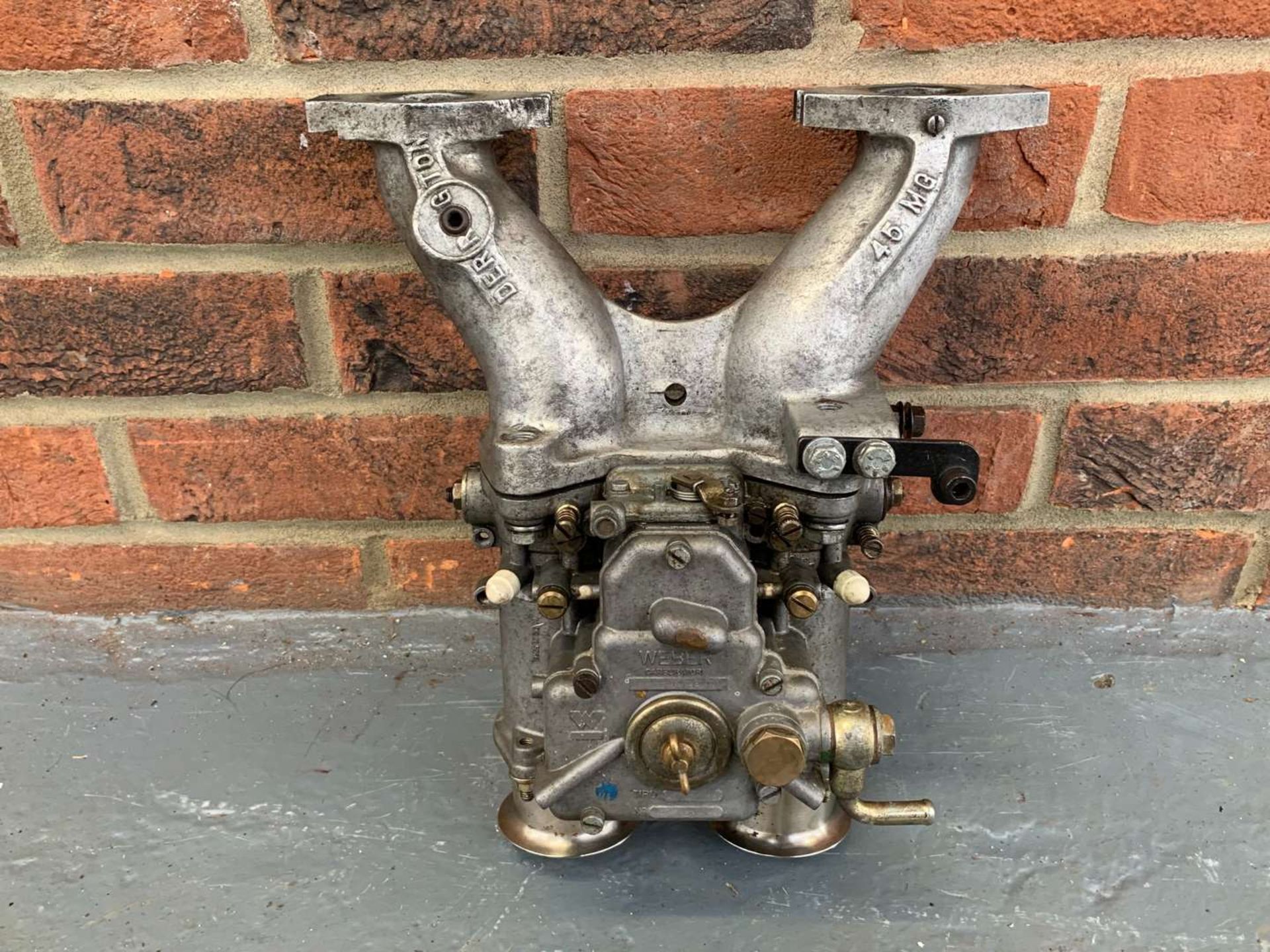 MG “B” Series Derrington Inlet Manifold and Weber 45 Dcoe Carbs - Image 2 of 5