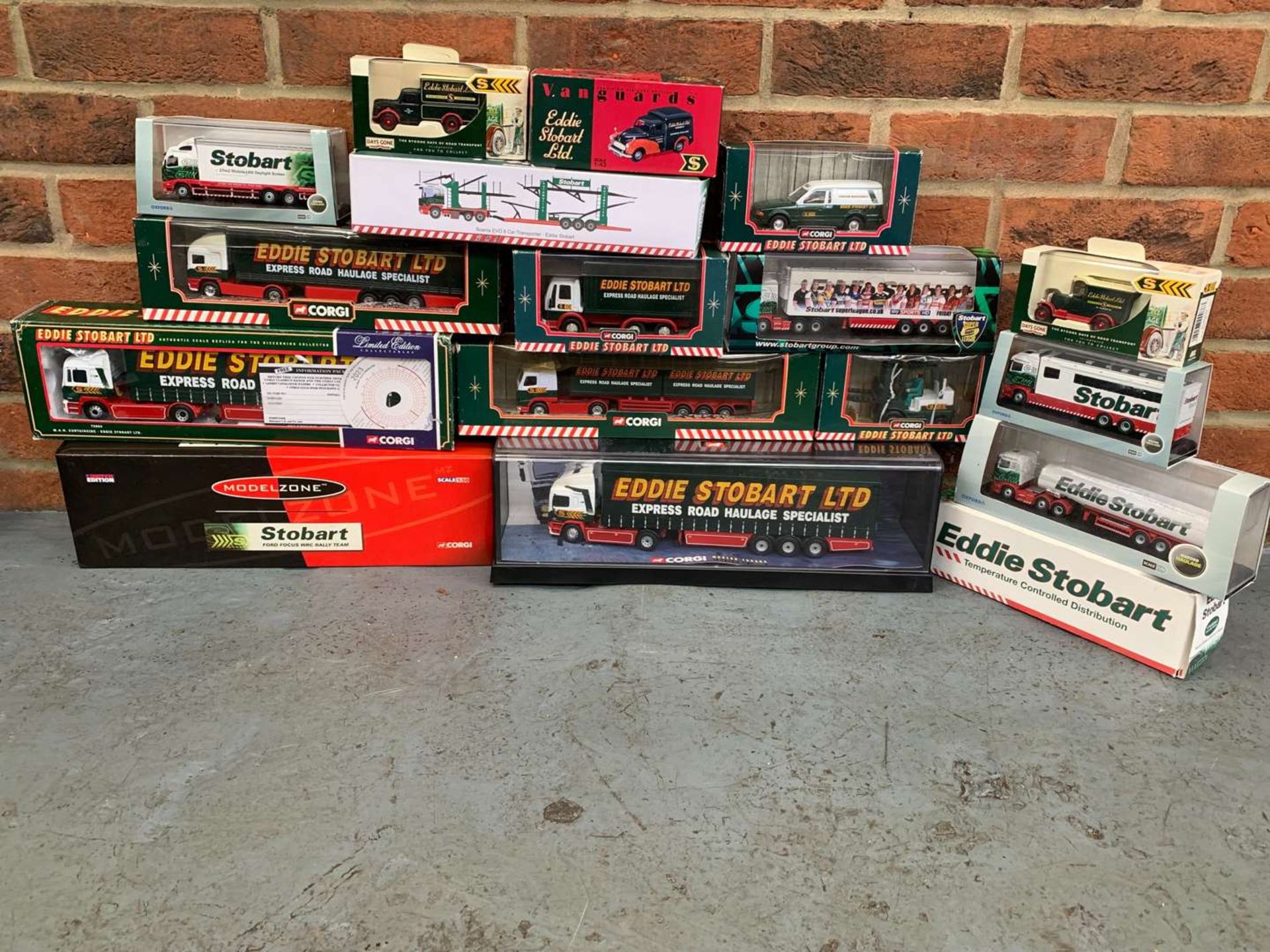 Quantity of Boxed Eddie Stobart Die cast Lorries