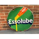 Enamel Essolube Circular Sign