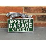 Cast Aluminium Jaguar&nbsp;Approved Garage Services Sign&nbsp;
