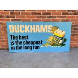 &nbsp;An Original Large Aluminium Duckhams “The Best is The Cheapest in The Long Run" Sign