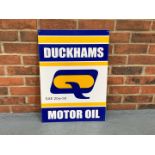Enamel Duckhams Motor Oil Sign