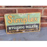 Aluminium Simplex Hygienic Milker Sign