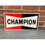 Aluminium Champion Spark Plug Sign