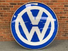 Large Plastic VW Dealership Sign