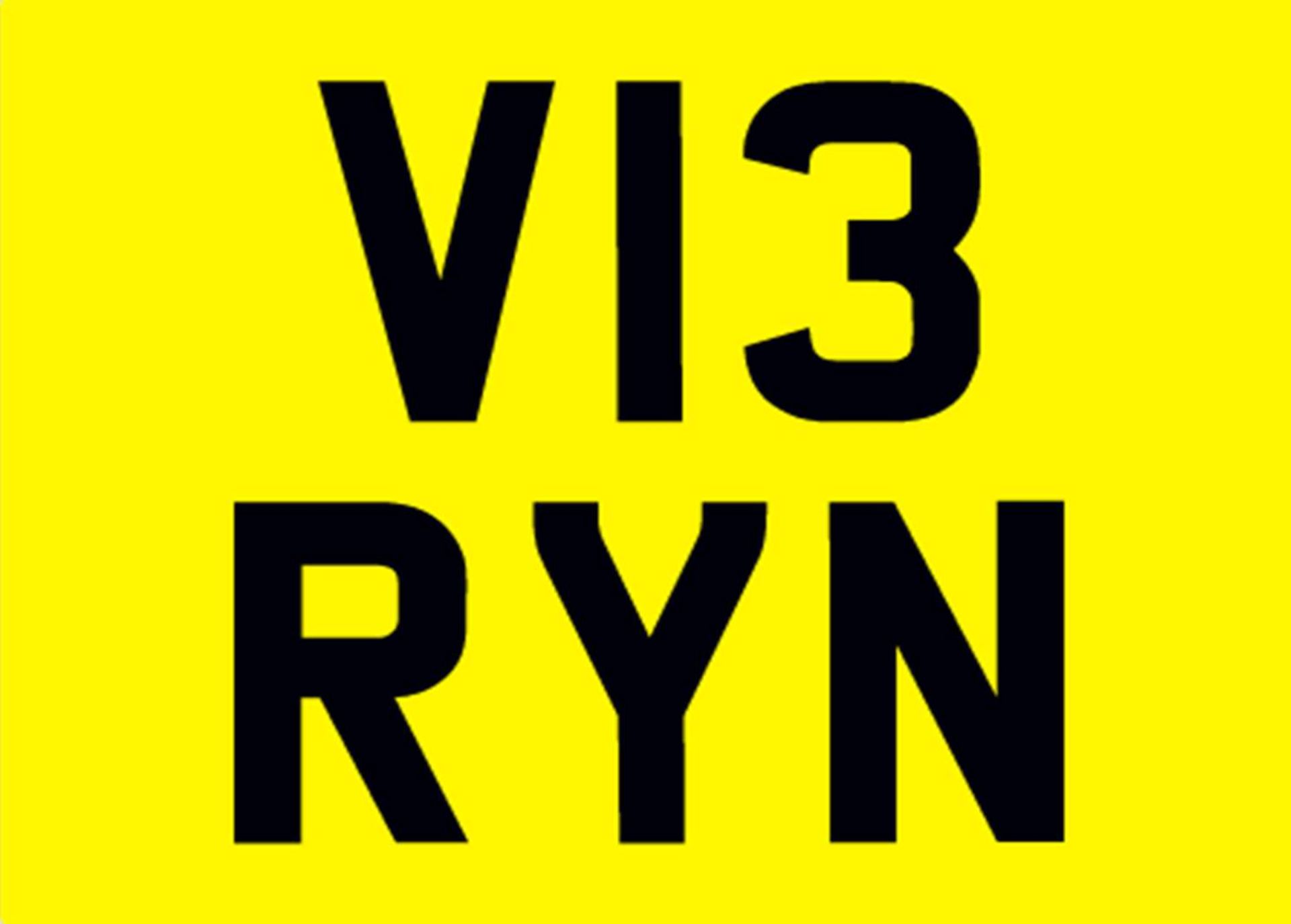 &nbsp; V13 RYN Registration number