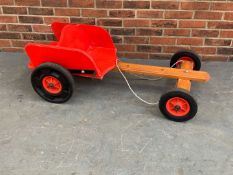 Wooden Made Childs Go-Kart