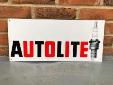 An Original Tin Autolite Spark Plug Sign