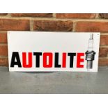 An Original Tin Autolite Spark Plug Sign