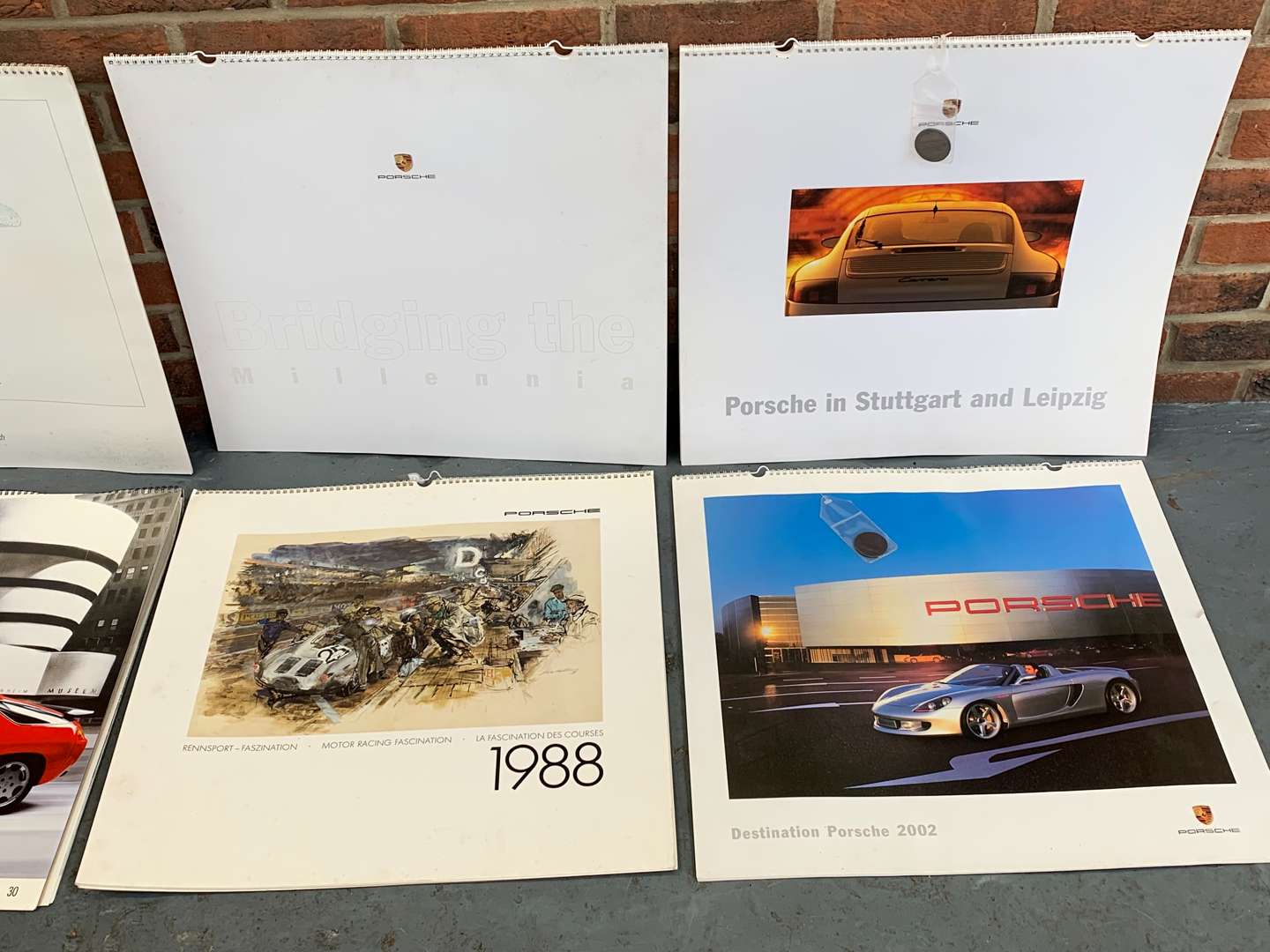 Six Porsche Calendars 1987/88/89 and 2000/01/02 - Image 3 of 3