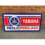 Modern Metal Framed Yamaha RDLC Pro-AM Illuminated Sign