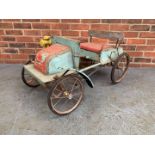 Vintage Tin Plate Pioneer Style Childs Pedal Car (For Restoration)