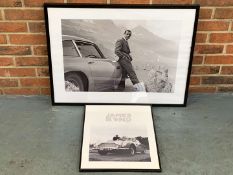 Two Framed James Bond Prints&nbsp;