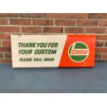 An Original Fibreglass Castrol “Thank you for Your Custom” Sign&nbsp;