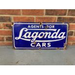 Enamel Agents for Lagonda Cars Sign