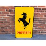 Large Cast Aluminium Ferrari Sign