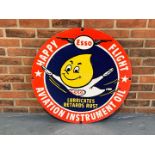 Enamel Esso Aviation Instrument Oil Sign