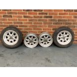 Set of Four Mini Alloy Wheels