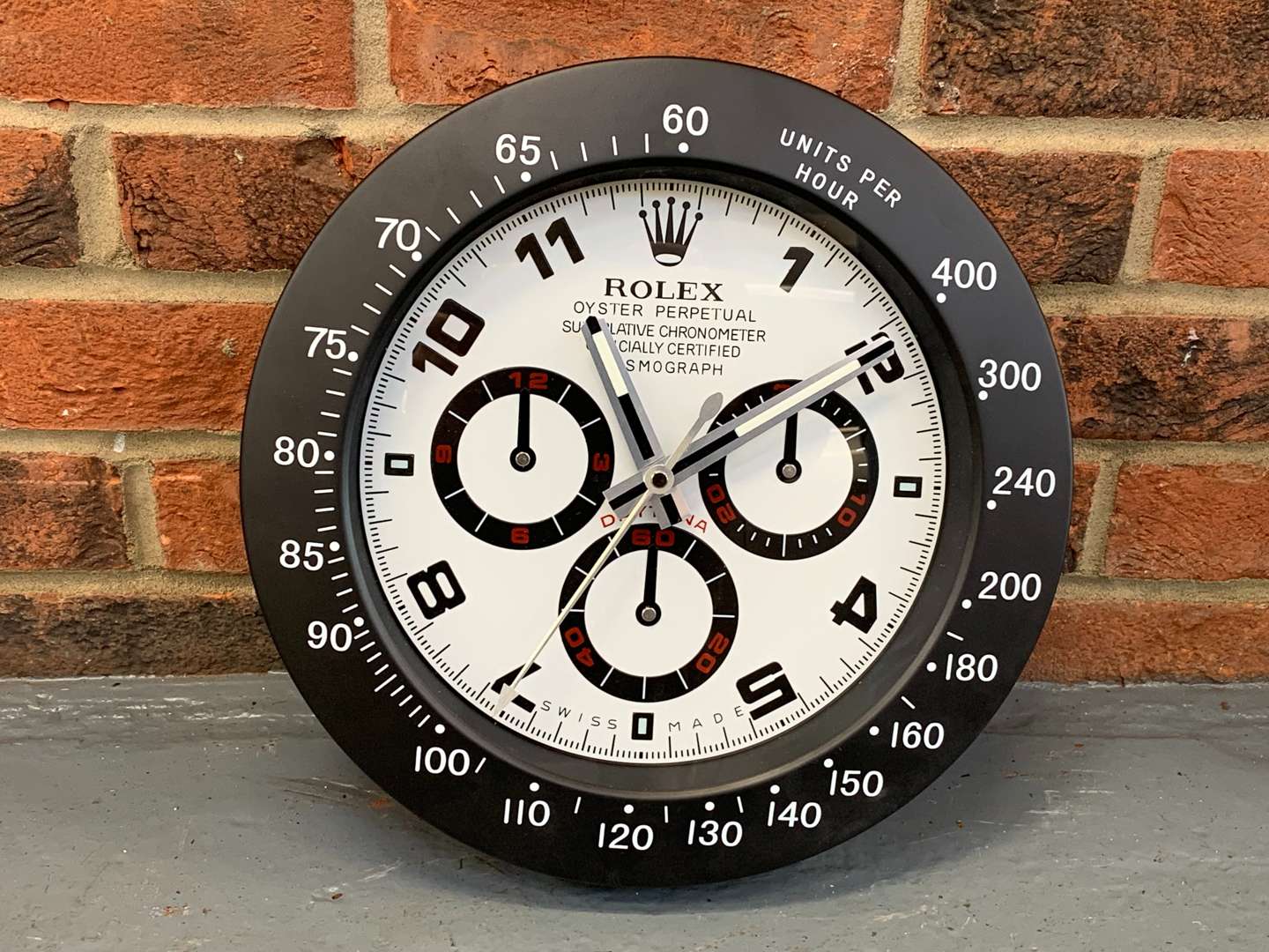 Modern Metal Rolex Cosmograph Wall Clock