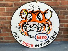 Enamel Esso “Put a Tiger in Your Tank” Sign