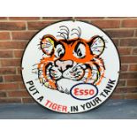 Enamel Esso “Put a Tiger in Your Tank” Sign