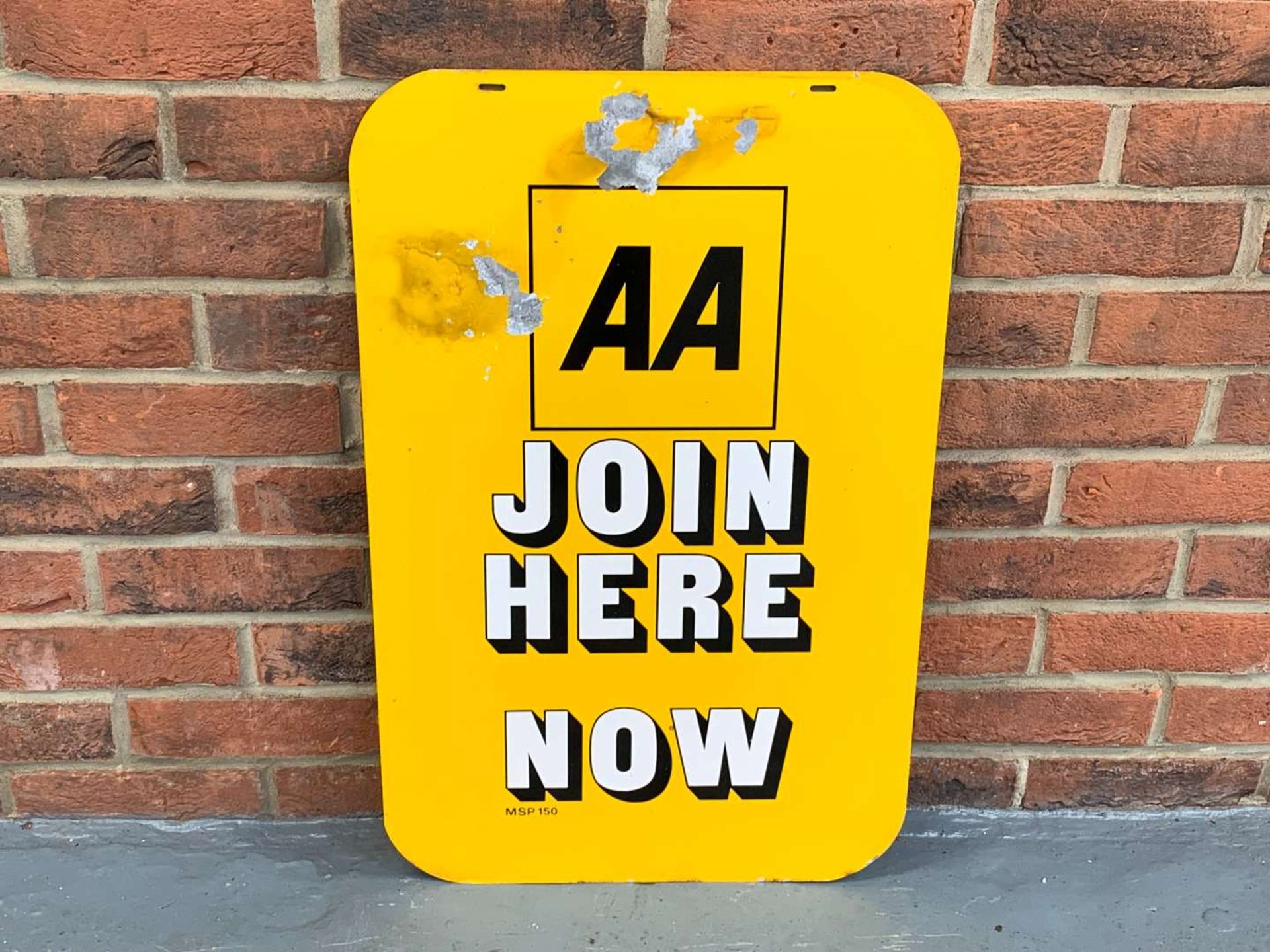 Aluminium AA Join Here Now Sign - Image 2 of 2