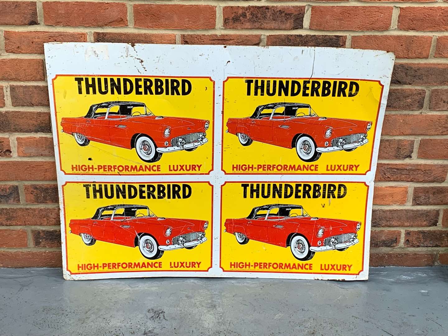 Tin Thunderbird Sign