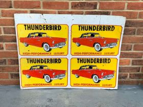 Tin Thunderbird Sign