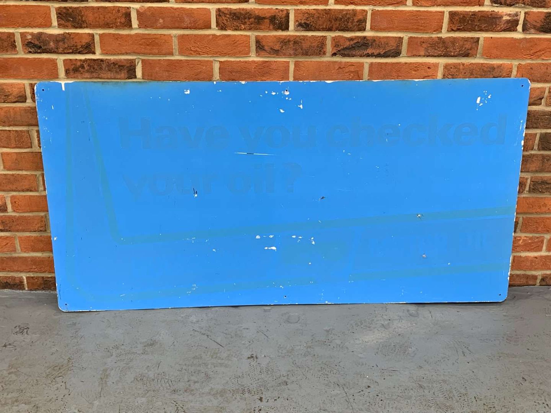 &nbsp;An Original Large Aluminium Duckhams “The Best is The Cheapest in The Long Run" Sign - Image 2 of 2