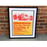 Original Silverstone Poster From 31st May