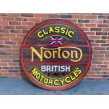 Classic Norton Motorcycles Painted Table Top