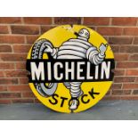 Enamel Circular Michelin Stock Sign