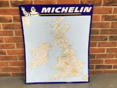 Tin Michelin Map 1999 Sign