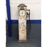 &nbsp;1930's Avery Hardoll Clock Face Petrol Pump