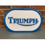 Pressed Metal Triumph Oval Sign