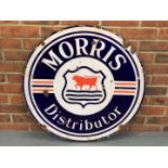 Enamel Morris Distributor Circular Sign