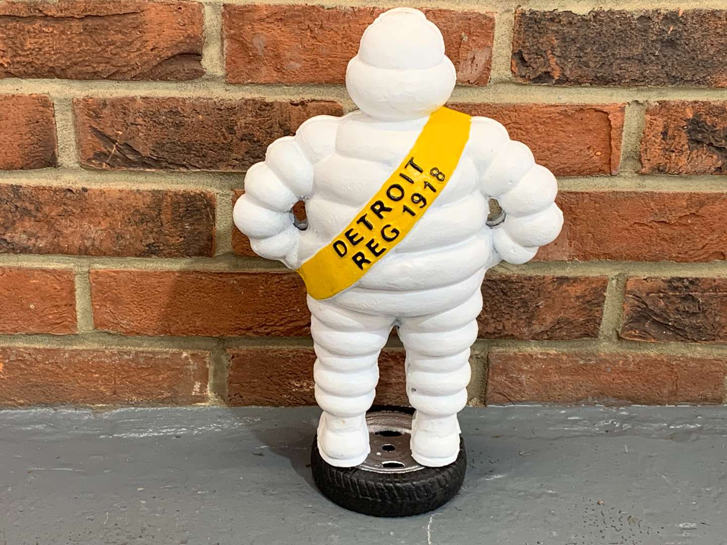 Cast Iron Michelin Man Standing on a Tyre&nbsp; - Image 2 of 2