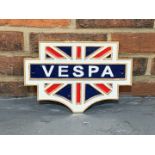 Cast Iron Vespa Union Jack Sign