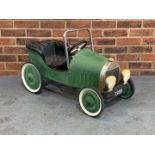 Vintage Tin Plate Childs Pedal Car