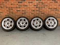 Set of Four Mercedes Split Rim Alloy Wheels