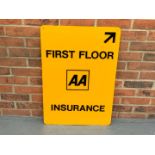 Perspex First Floor AA Insurance Sign