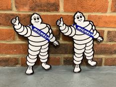 Pair of Metal Small Michelin Men Signs