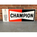 Aluminium Champion Spark Plug Sign