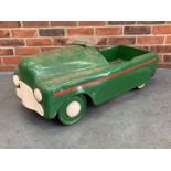 Vintage Tin Plate Green Childs Pedal Car (For Restoration)