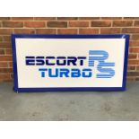 Modern Metal Framed Escort RS Turbo Illuminated Sign