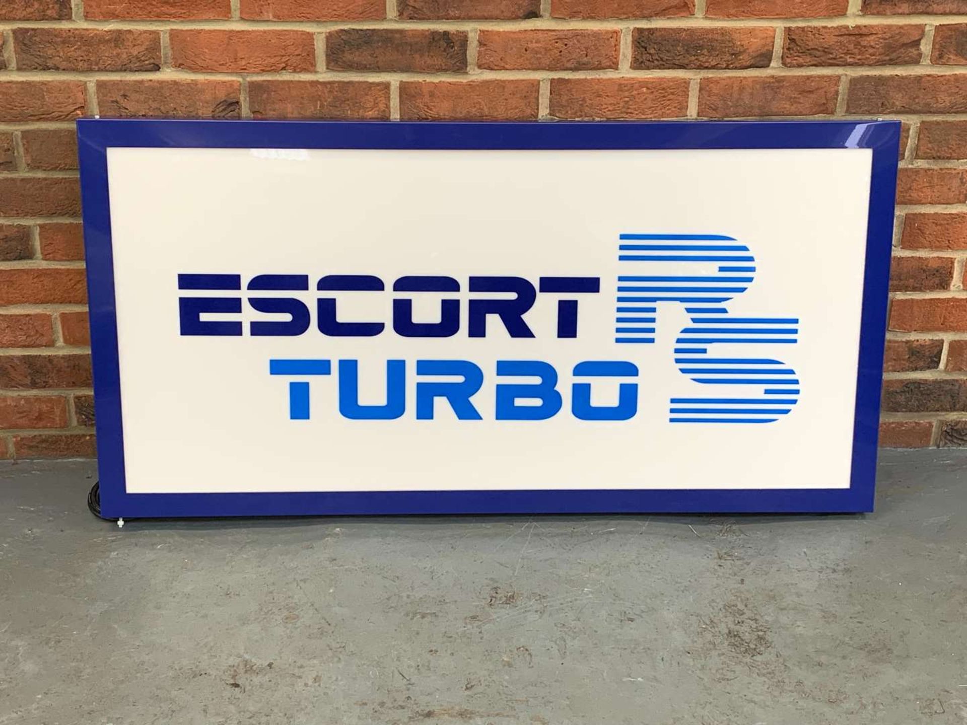 Modern Metal Framed Escort RS Turbo Illuminated Sign