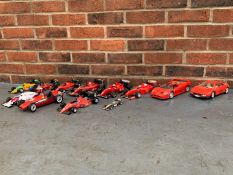 Twelve Ferrari Die Cast Model Cars&nbsp;